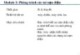 Bài giảng An toàn điện trong công nghiệp: Module 2 - Bài 3