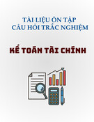Tài liệu ôn tập câu hỏi trắc nghiệm môn Kế toán tài chính