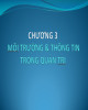 Bài giảng Quản trị học: Chương 3 - ThS. Trần Nhân Phúc