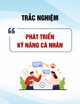 Tài liệu trắc nghiệm phát triển kỹ năng cá nhân