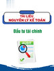 Tài liệu Nguyên lý kế toán - Đầu tư tài chính
