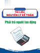 Tài liệu Nguyên lý kế toán - Phải trả người lao động